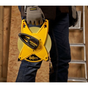 Stanley 2-34-824, ruleta deschisa fatmax cu banda din fibra de sticla 60m, mulinare rapida, tru-zero, 60m x 19mm, blister - Img 3