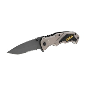 Stanley FMHT0-10311, Cutit pliabil, conceput pentru aplicatii profesionale, lama combinata zimtata si dreapta