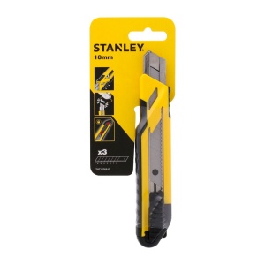 Stanley STHT10266-0, Cutter bimaterial cu blocare prin glisare, 175mm, + 3 lame segmentate 18mm - Img 7