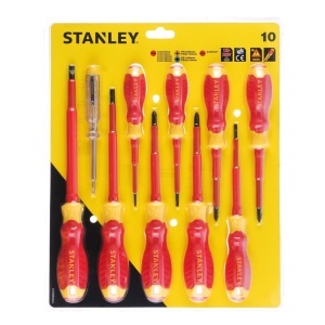 Stanley STHT60032-0, Set 10 surubelnite subtiri VDE, tip PZ, PH drepte si tester de tensiune - Img 3