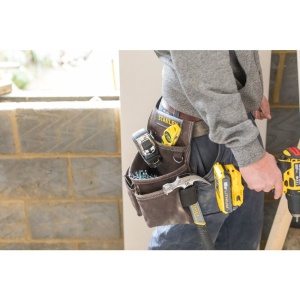 Stanley STST1-80116, suport din piele pentru curea, 4 buzunare pentru scule - Img 4