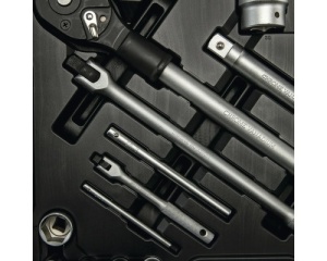 Trusă capete chei și accesorii WGB 1/4" + 1/2" + 3/4", 54 piese - Img 2