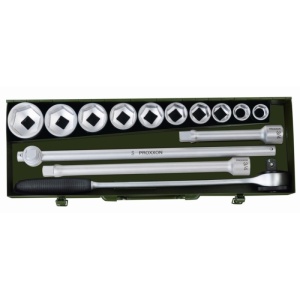 Trusa chei tubulare 3/4" pentru camioane, Proxxon 23300, 14 piese - Img 7