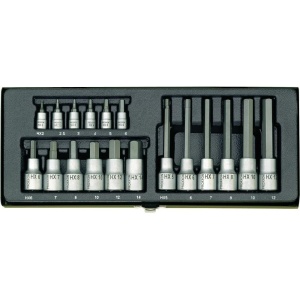 Trusa speciala pentru suruburile HEX, Proxxon 23100, 18 piese