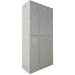 Vestiar metalic cusetat 3x2 cusete "MAXI",889x450x1800 mm - Img 4