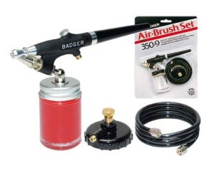 350-9 Aerograf simpla actiune pentru hobby/modelism, Badger - Img 3