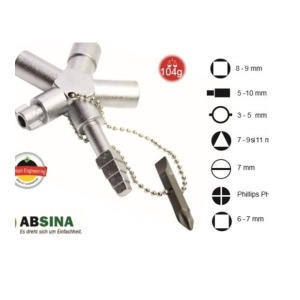 AB-1005 Cheie universala pentru panouri, ABSINA