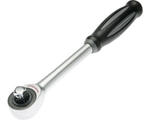 Antrenor cu clichet WGB 1/2" 390 mm, 60 dinți, crom-vanadiu