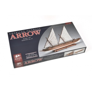 Arrow canoniera Americana 1814, Navomodel Amati, Scara 1:55, Lungime 470 mm. - Img 4