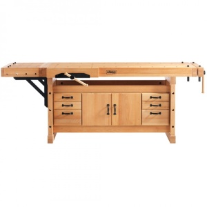 Banc de lucru pentru tamplarie PROFI Elite 2000 + platforma fixare + dulap SM04, Sjobergs - Img 2