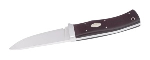 Briceag Fallkniven HK6cXLmm Cowry X Damascus Steel - Maroon Micarta