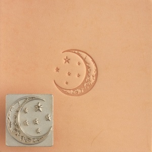 Cap de stanta de embosare 3D Craftool, model luna si stele (Moon & Stars) - Tandy Leather 8550-00 - Img 1