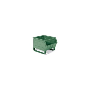 Cutie depozitare metalica, cu bare de alunecare, vopsita/zincata 520x450x300 mm - Img 2