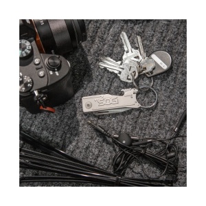 Cutit breloc SOG KeyTron KT1001-CP, lama 5Cr15MoV, Lockback, desfacator sticle integrat, EDC Keychain Knife - Img 10