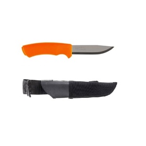 Cutit bushcraft, camping, Bushcraft Orange cu teaca Tactical neagra sistem Molle, Morakniv