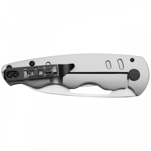 Cutit pliabil SOG Escape FL 14-52-01-57, lama Drop Point 8Cr13MoV, Frame Lock, maner din otel inoxidabil, EDC Rescue Folder - Img 4