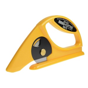 Cutter profesional pentru covor si linoleum OLFA 45-C Japonia, lama rotativa 45 mm - Img 4