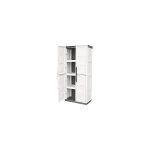 Dulap utilitar plastic 2 usi Steel 700x390x1630 mm, cu 3 polite - Img 4