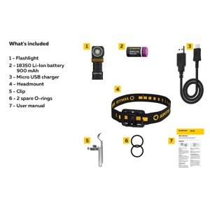 F05002W Lanterna multifunctionala Elf C1 Micro-USB - lumina calda, Armytek - Img 12