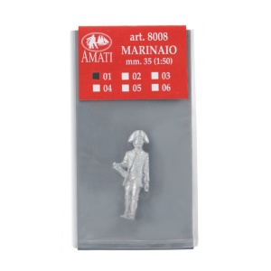 Figurina metalica ofiter, pt navomodele / hobby, 35mm, Amati Italia - Img 2
