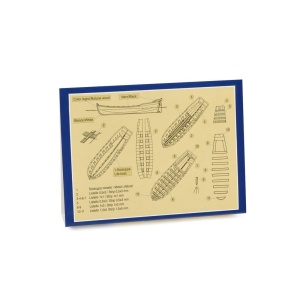 Kit de barca salvare din lemn si metal, 90mm, Amati - Img 2