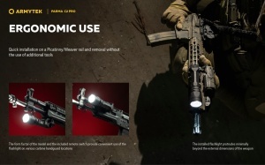 Lanterna tactica Armytek Parma C2 Pro 1500 lm cu montura Picatinny/Weaver si intrerupator la distanta - Img 16