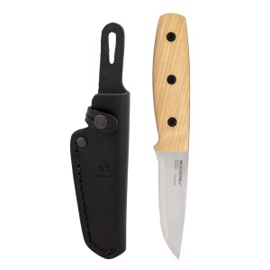 Morakniv Nusnas (S) – Cutit Outdoor Compact Full-Tang cu Otel 12C27 58 HRC si Maner Lemn Frasin