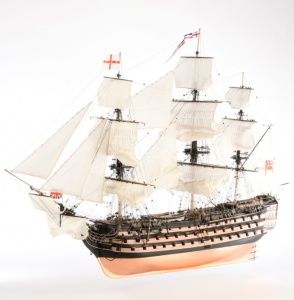 Navomodel HMS VICTORY Nava de linie Trafalgar 1805, scara 1:84 - Wooden Scale Model Ship - Artesania Latina