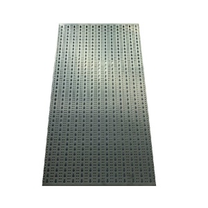Panou perforat vertical din INOX, 500x1000 mm cu set 60 carlige metalice - Img 3