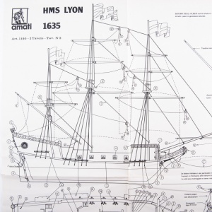 Planuri constructie navomodel, galionul HMS Lyon, Amati Italia - Img 3