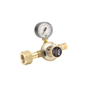 Regulator presiune butelie gaz 1-4 bari filet 3/8", cu manometru, pentru propan & butan - Img 2