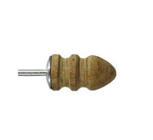 Scula rotativa din lemn pentru lustruire canturi pielarie (Burnisher) – Diametru 16 mm