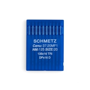 Set 10 ace Schmetz 135x pentru masini de cusut piele, marime ata 207, varf diamant - Tandy Leather 3789-67 - Img 4