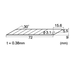 Set 10 lame cutter de tip A, varf 30° - 9mm NT Cutter - Img 9