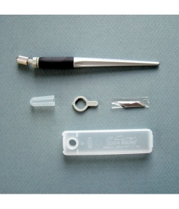Set Cutter/cutit metalic de precizie cu cap pivotant + 80 LAME SCHIMB, VARF 30/45°+PLACA TAIER A3- NT Cutter - Img 3