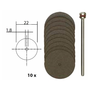 Set discuri debitoare din corindon, 22mm, 10 buc, Proxxon 28810 - Img 5