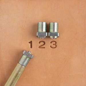 Set stante embosare piele CIFRE de 6mm