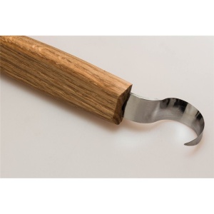 SK1Oak Cutit de cioplit linguri 25mm, cu maner de stejar, BeaverCraft - Img 13