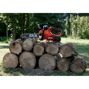 SKIL 0534 AA Fierastrau electric (drujba) Brushless, viteza 7.9 m/s, lama 30 cm, Accu 4 Ah si incarcator - Img 6