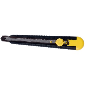 Stanley 0-10-409, Cutter cu blocarea lamei prin roata, DynaGrip, 135mm + o lama segmentata 9mm