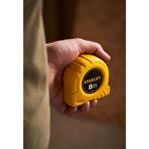 Stanley 0-30-457, ruleta clasica 8m, protectie Tylon, tru-zero, 8m x 25mm, blister - Img 6