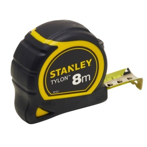 Stanley 1-30-657, ruleta Tylon 8m, tru-zero, protectie din cauciuc, anti-alunecare, 8m x 25mm - Img 2