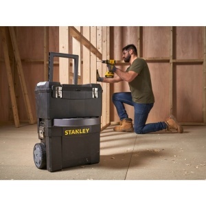 Stanley 1-93-968, Sistem modular pentru scule 2 in 1 Mobile Work, rulabil, maner rabatabil - Img 6