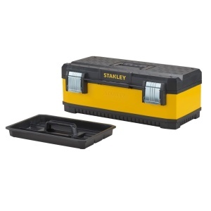 Stanley 1-95-613, Cutie de scule galvanizata din metal+plastic, 23inch - Img 2
