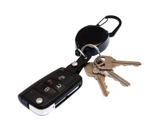 Suport de chei retractabil Hi-Capacity, cu cablu kevlar de 60 cm si carabina, Sidekick Key-Bak - Img 3