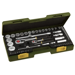Trusa completa cu chei tubulare, Proxxon 23286, 1/4" si 1/2", 65 piese - Img 3