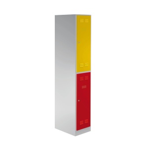 Vestiar metalic 2 compartimente, 350 x 500 x 1880 mm