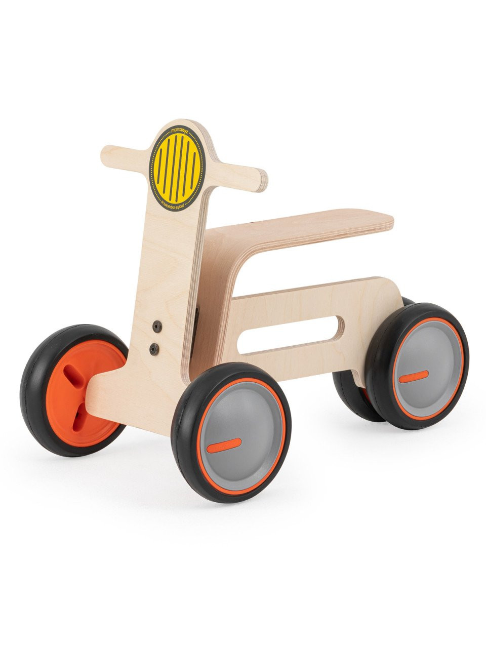 Postscript Mr food Bicicleta cu 3 roti pentru copii MamaToyz Tribike, din lemn natural, fara  pedale