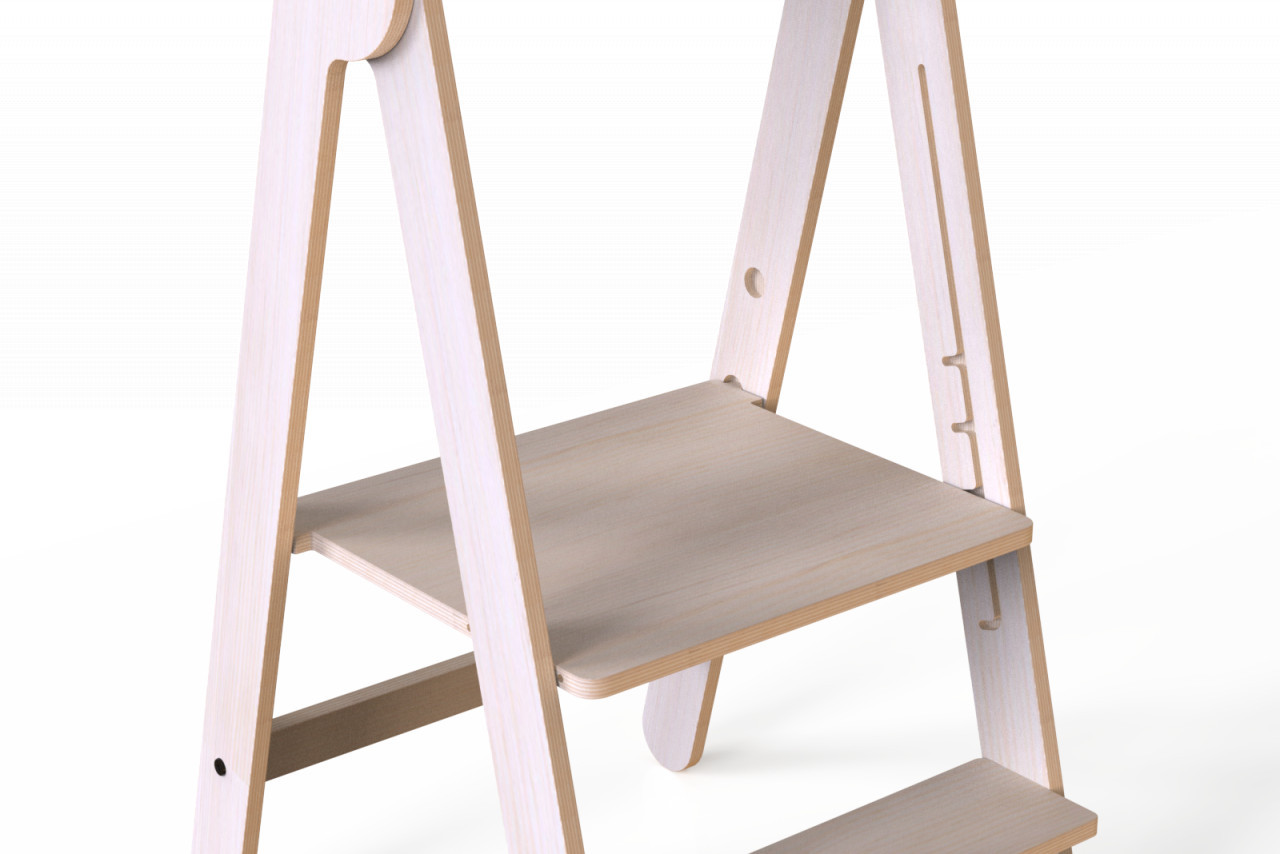 turn-de-invatare-pliabil-mamatoyz-learning-tower-din-lemn-verde