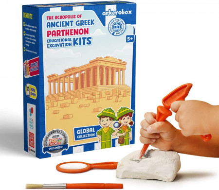 Arkerobox - Set arheologic educational si puzzle 3D, Grecia antica, Parthenon